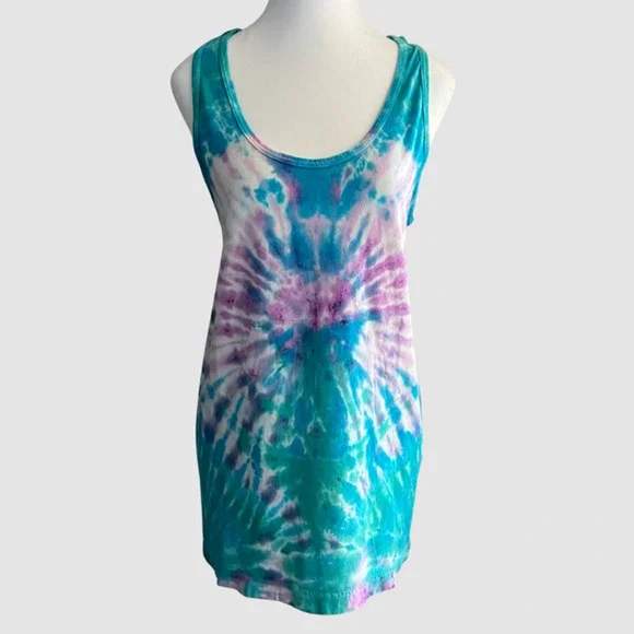 Tomcat Tie Dye Creations Women's Tank Multi Color, NWT-Size Medium - Picture 1 of 6